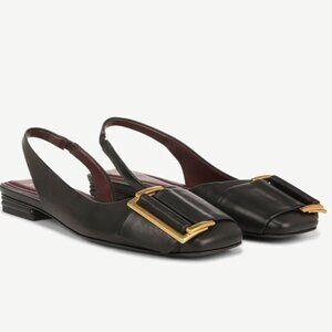 Franco Sarto Tracy Slingback In Black Leather